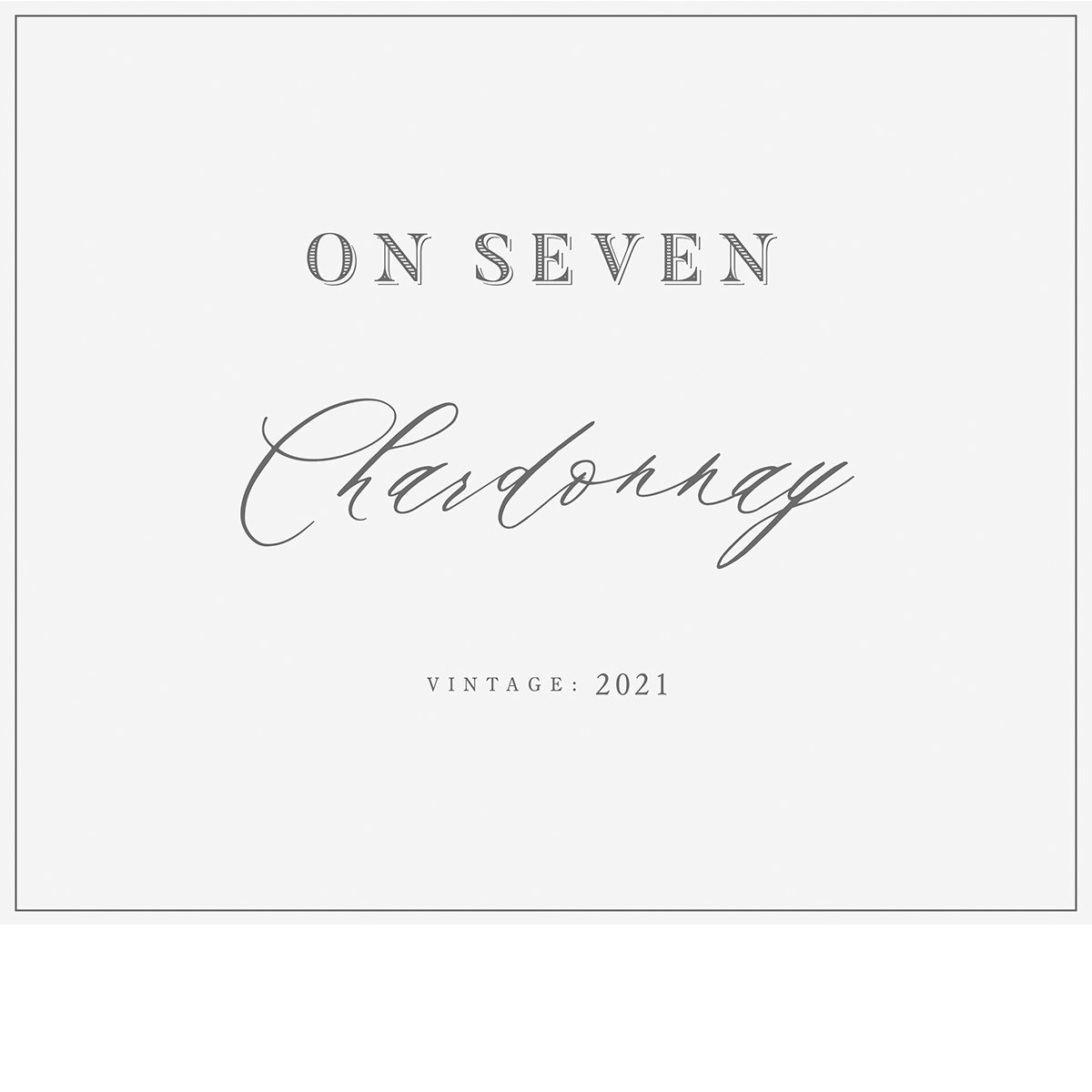 2021 On Seven Chardonnay